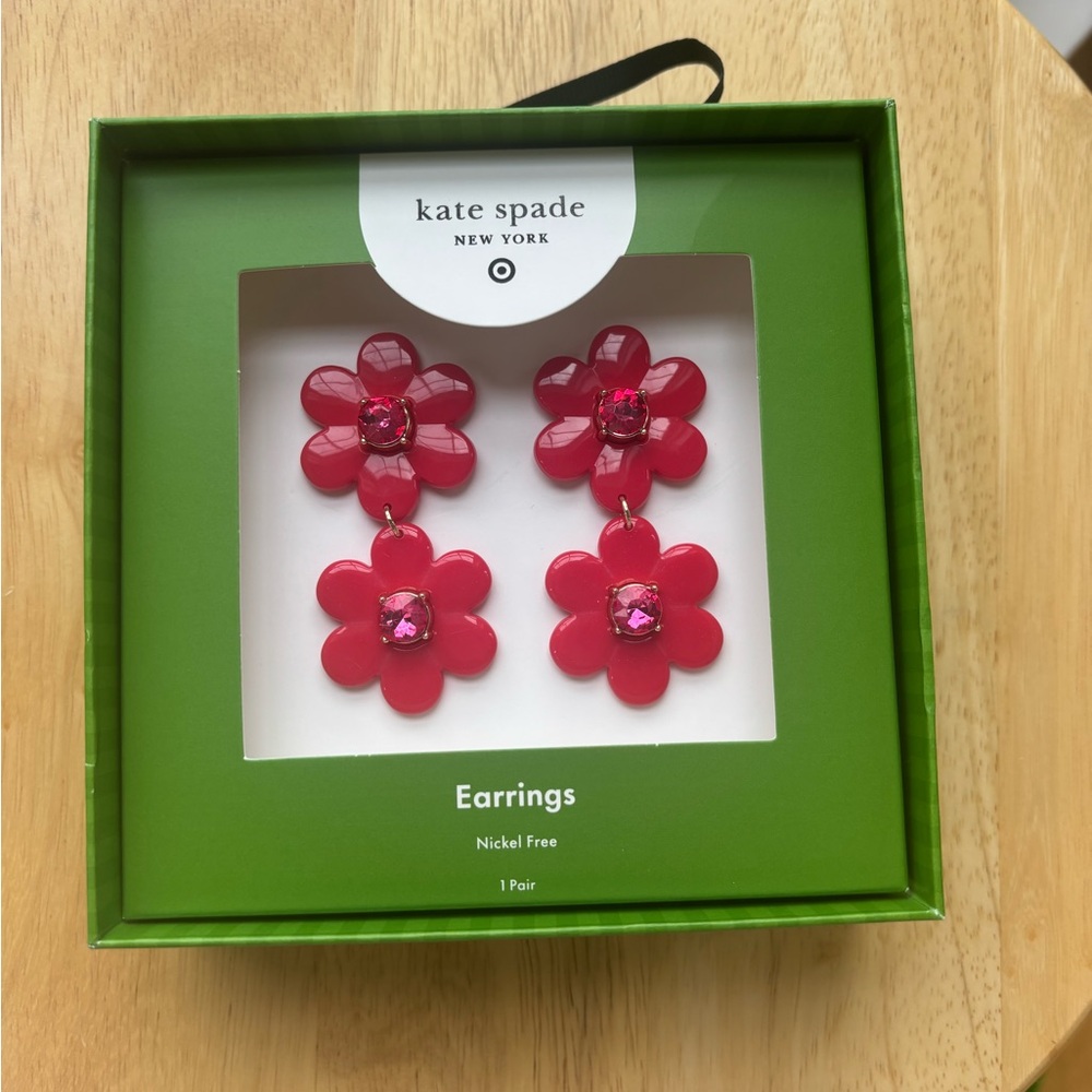 Kate Spade Target Collab Cherry Blossom pierced Earrings